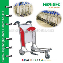 airport passenger luggage trolley